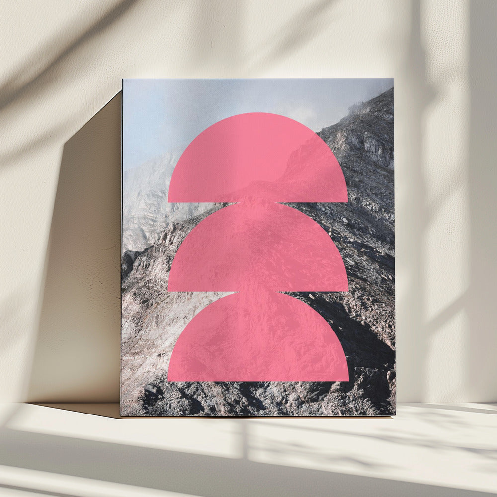 Pink Horizon Layers | Canvas