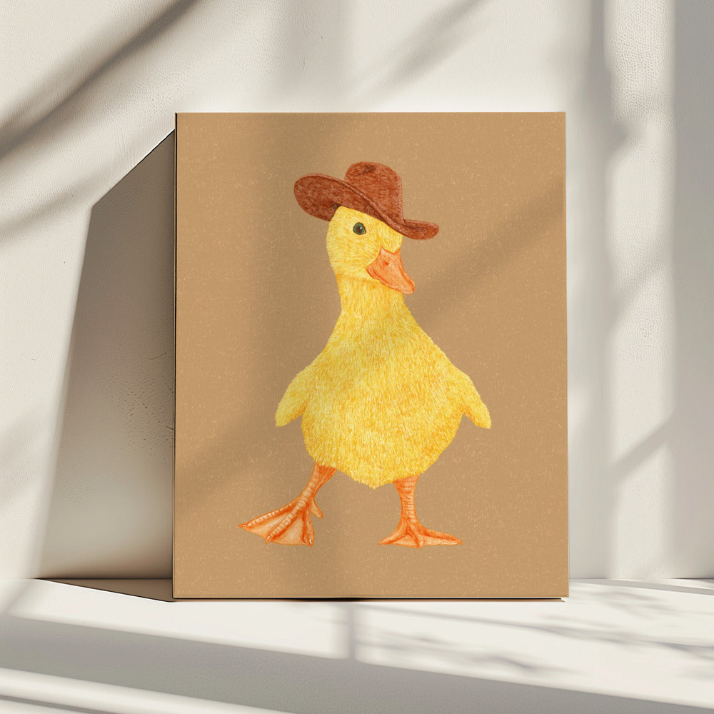 Daphne, das Cowgirl-Entenküken | Leinwand
