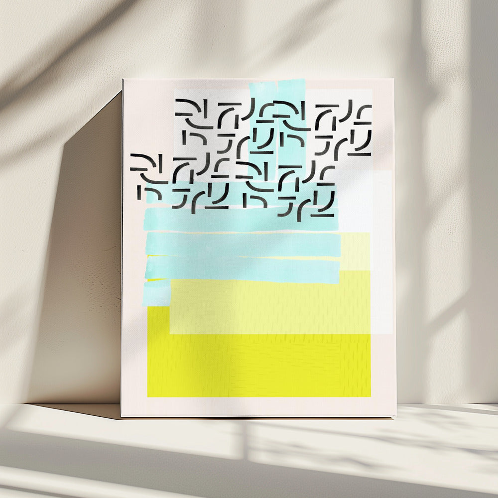 Pastellmuster-Collage 3 | Leinwand