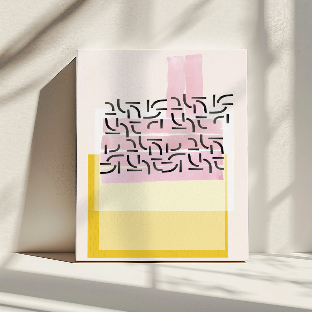 Pastellmuster-Collage 1 | Leinwand