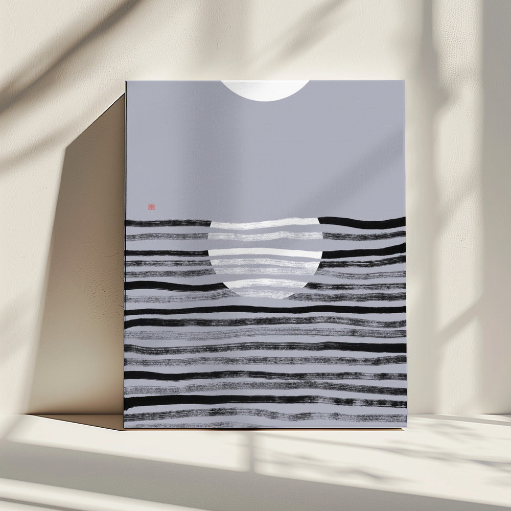 Versteckter Mond Nr. 2 | Reflexion | Leinwand