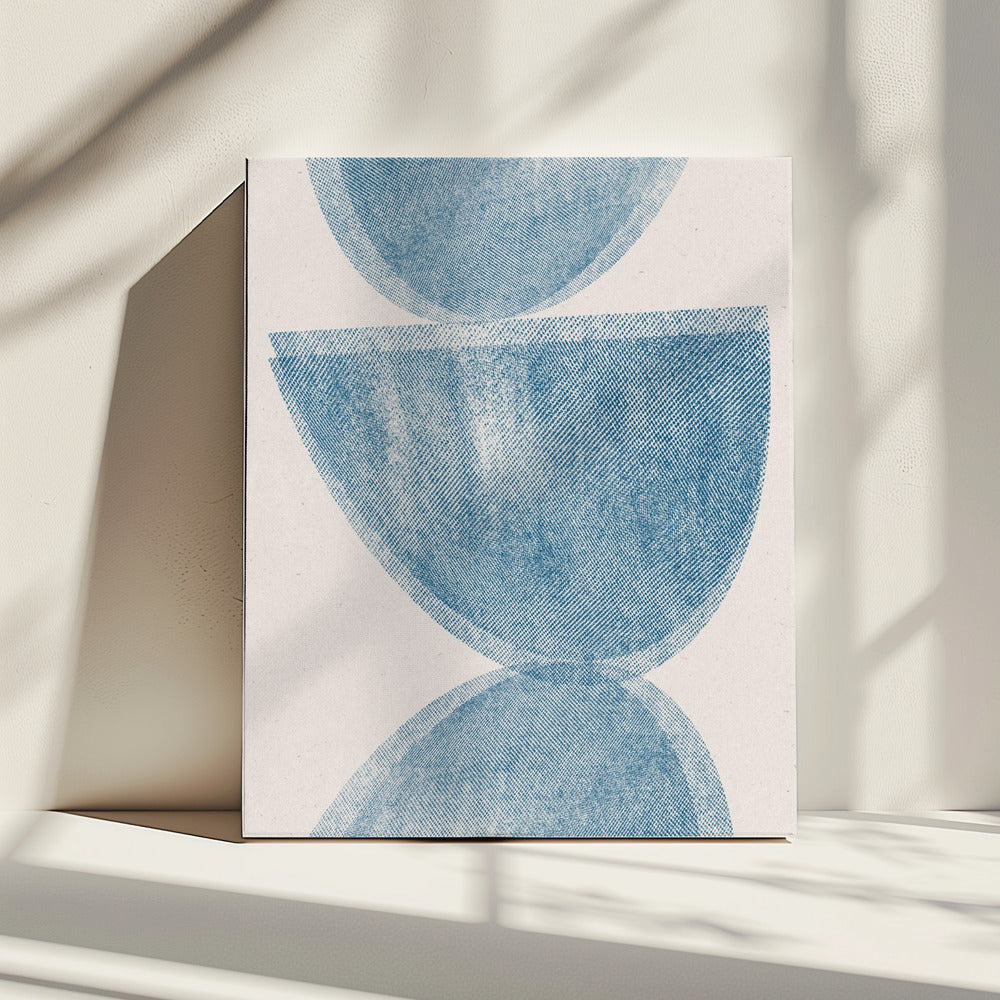 Blaue Kugel Balance | Leinwand