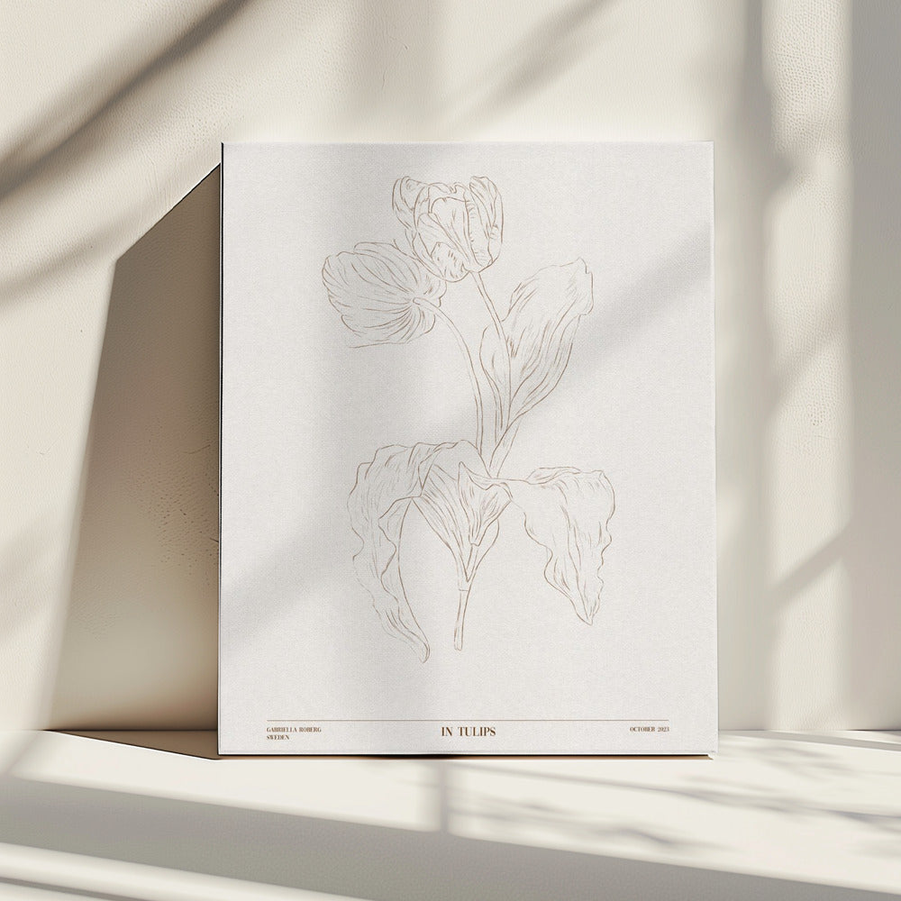 In Tulpen (braun) | Leinwand