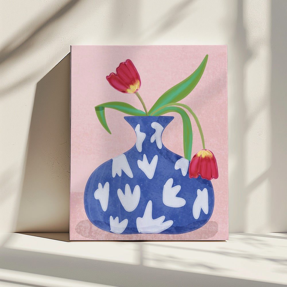 Tulpe in Vase | Leinwand