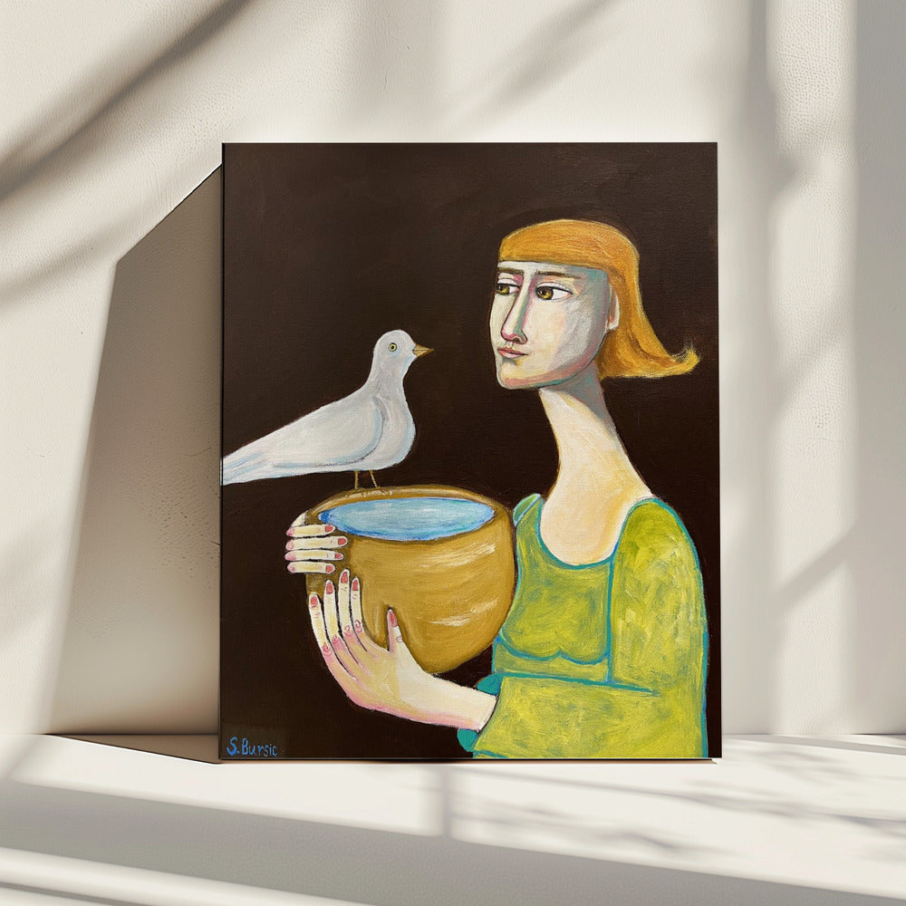 Der Wasserspender | Leinwand
