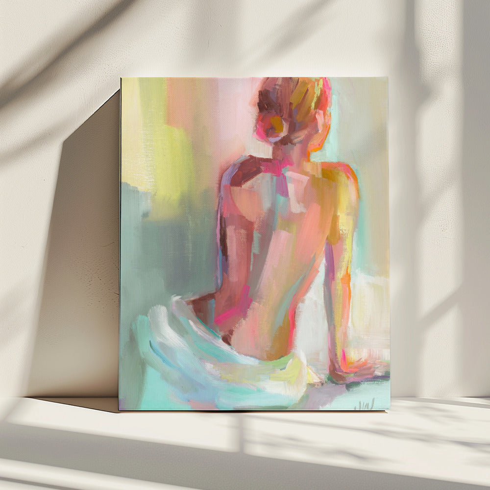 Frau posiert | Leinwand