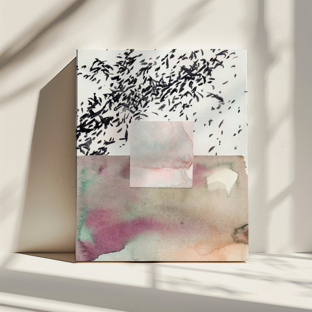 Aquarell abstrakte Komposition 7 | Leinwand