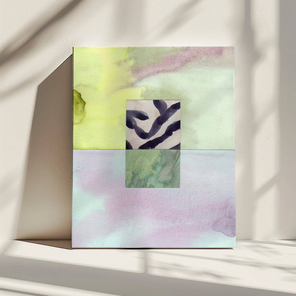 Aquarell abstrakte Komposition 8 | Leinwand