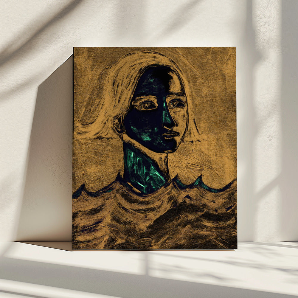 Der Schwimmer Tan | Leinwand