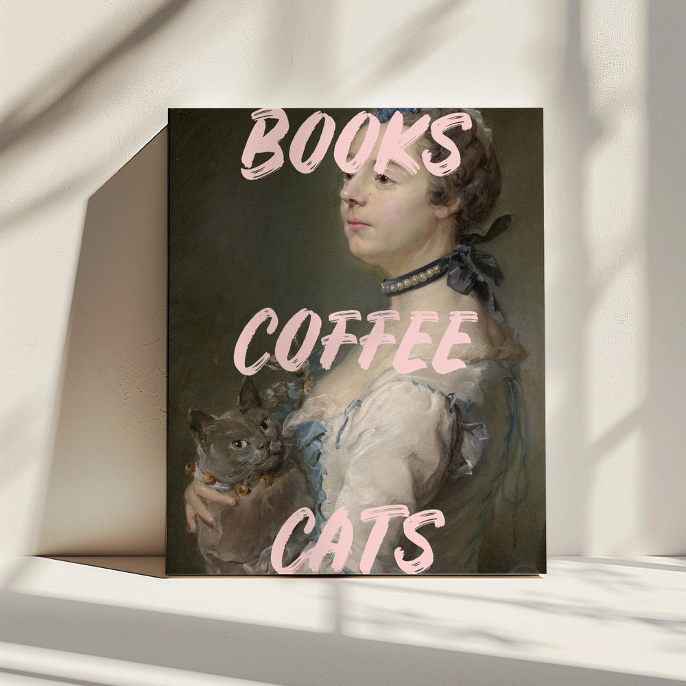 Bookscoffeecats Ratioiso | Leinwand