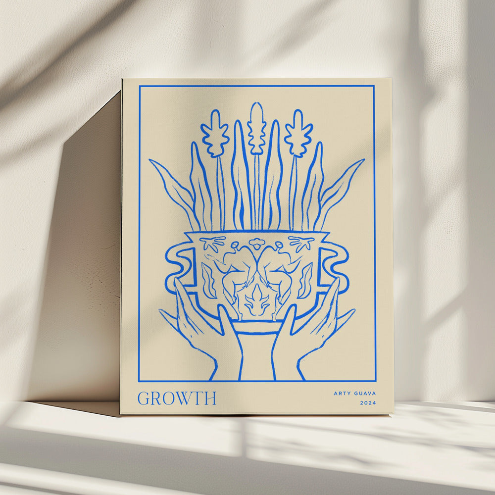 Vessel Collection: Wachstum (LineArt) | Leinwand