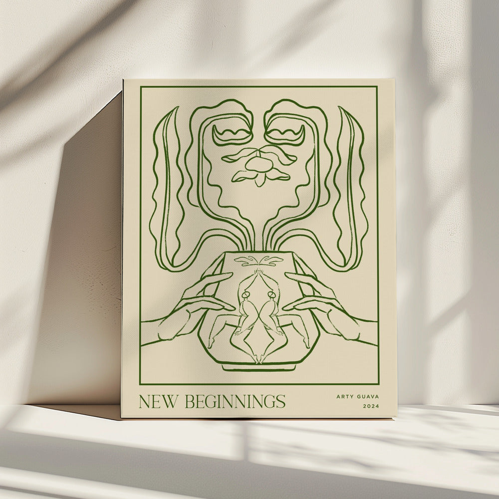 Vessel Collection: Neuanfänge (LineArt) | Leinwand