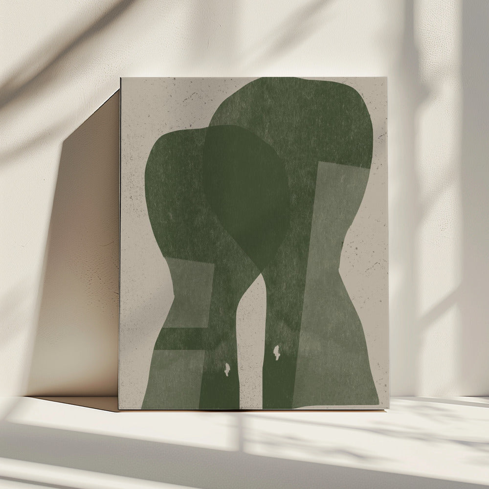 Gedämpfte Silhouetten | Leinwand