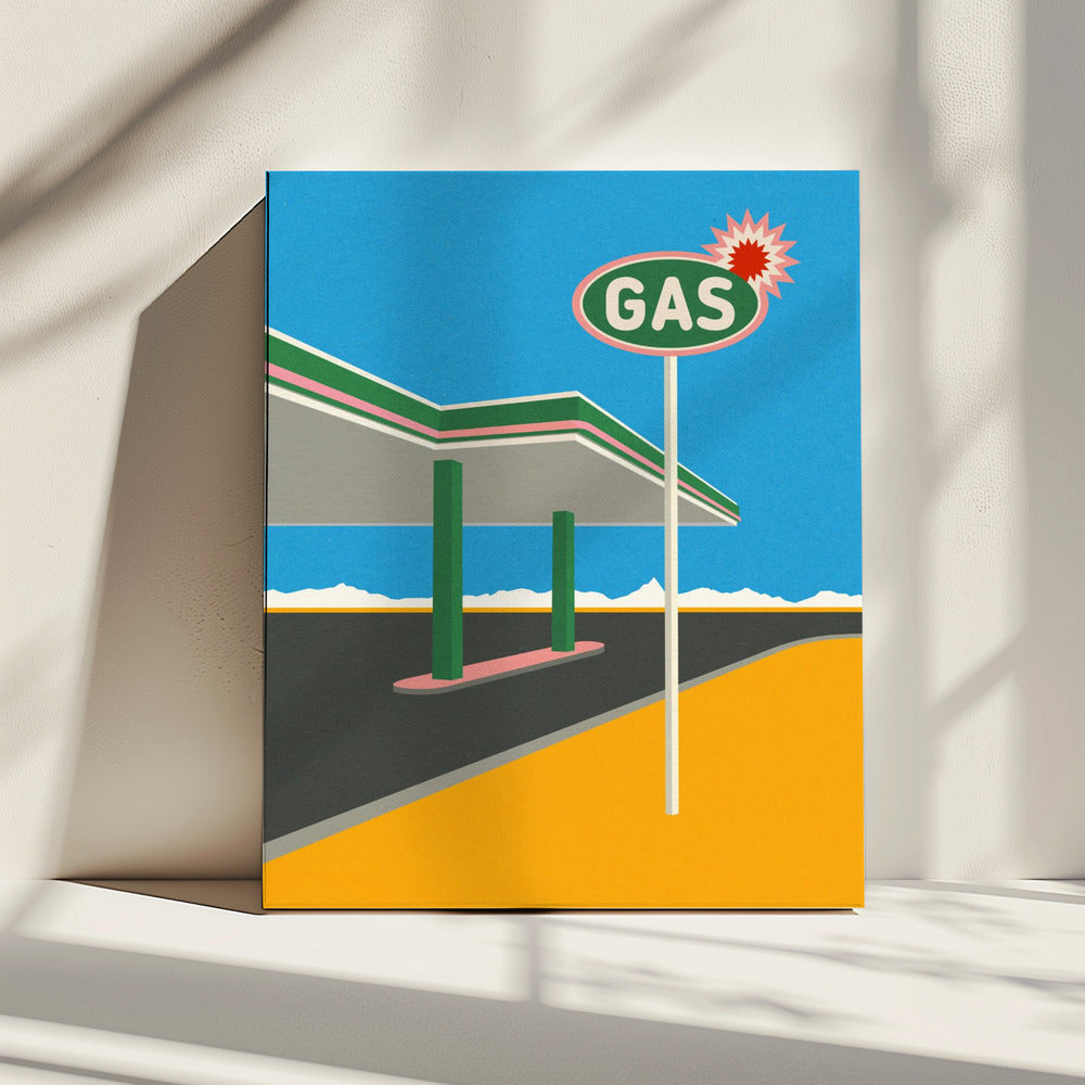 Spark Tankstelle | Leinwand