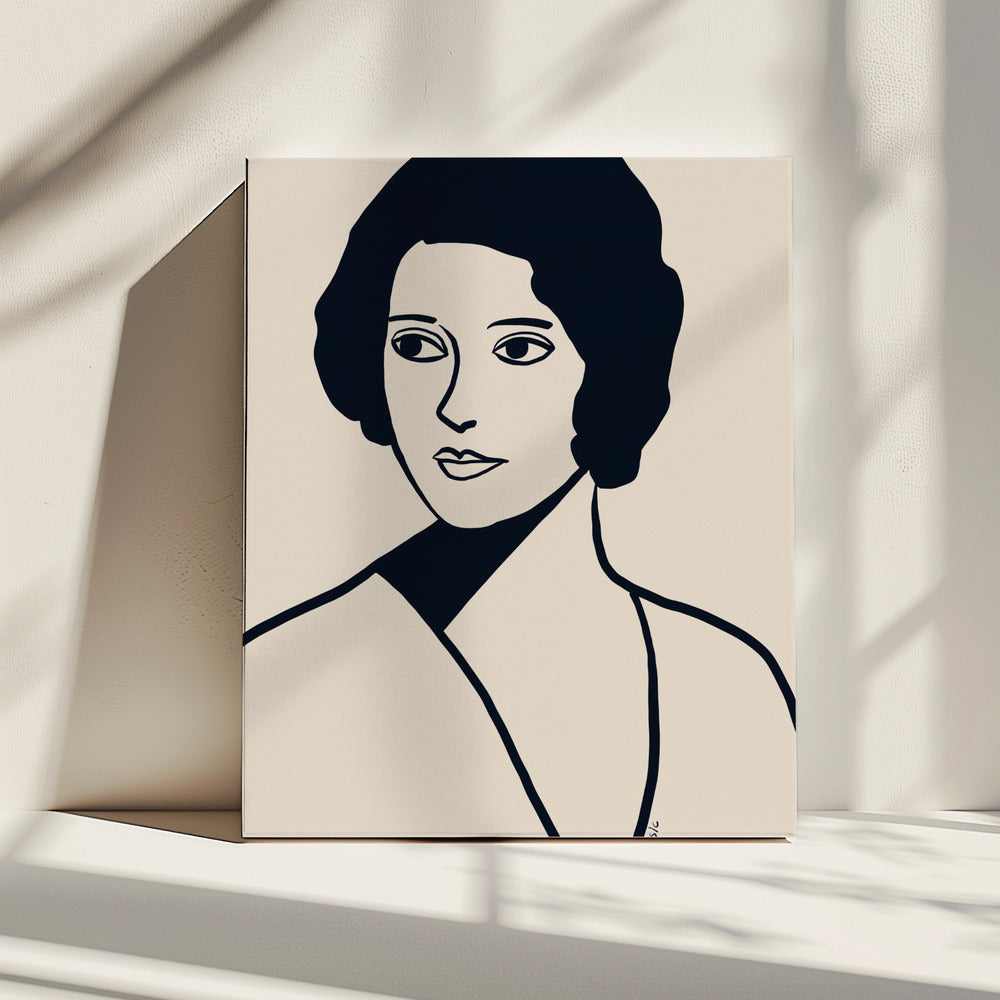 Vintage Frau | Leinwand