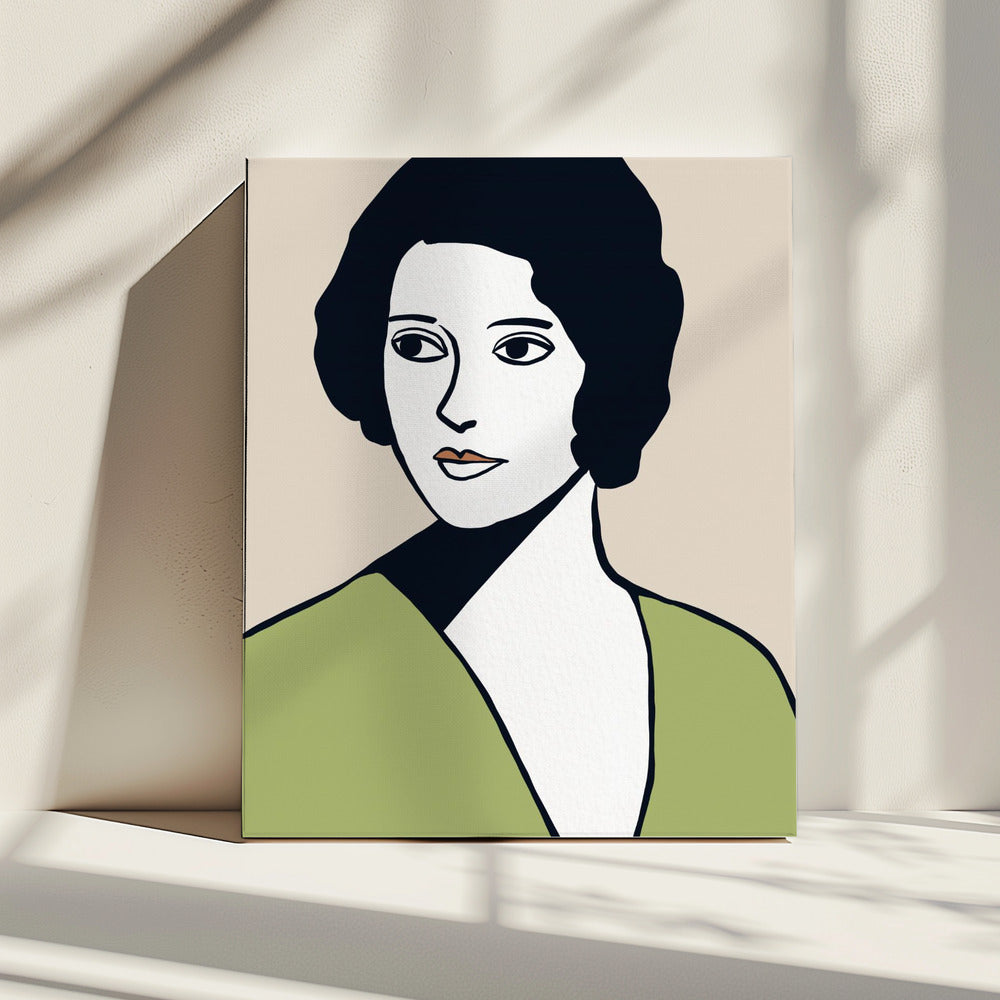 Vintage Frau | Leinwand