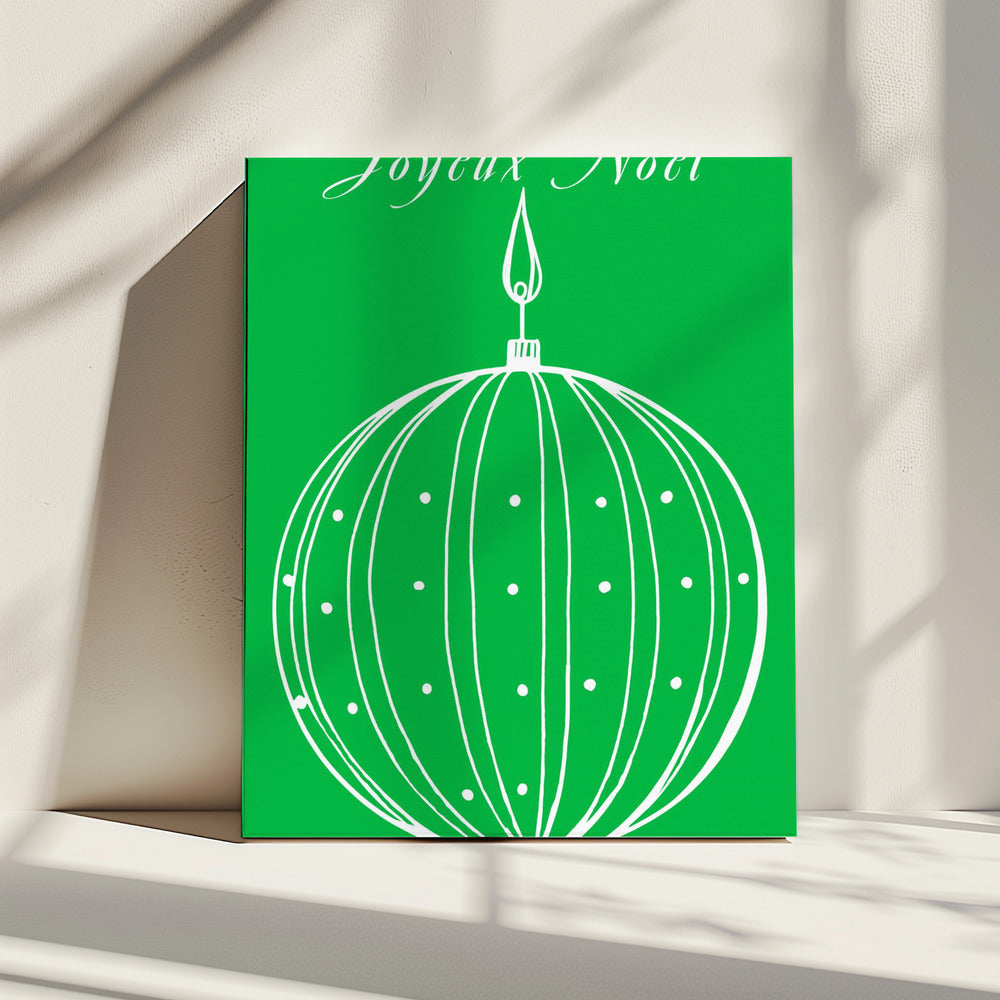 Bows and Baubles: Joyeux Noël Christmas | Canvas