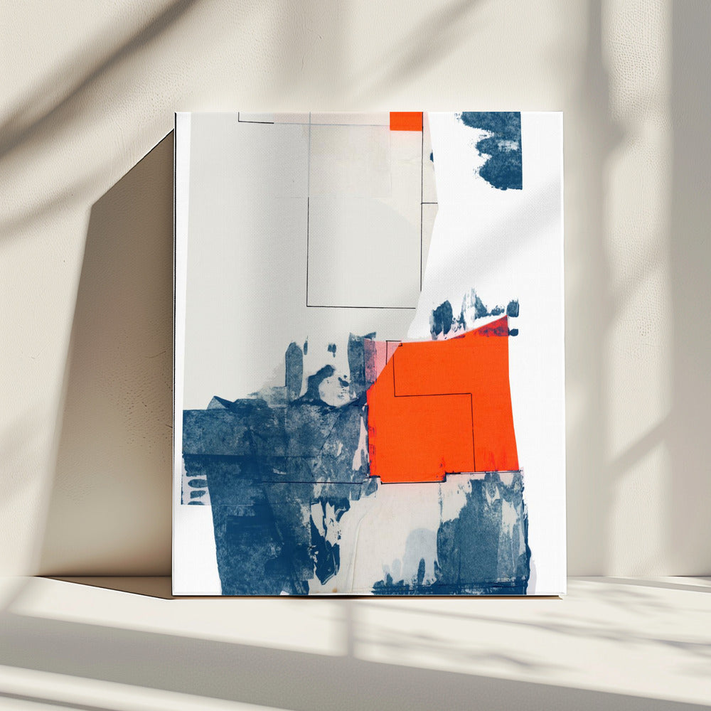 Neutral Abstract Shapes On White 3 | Canvas