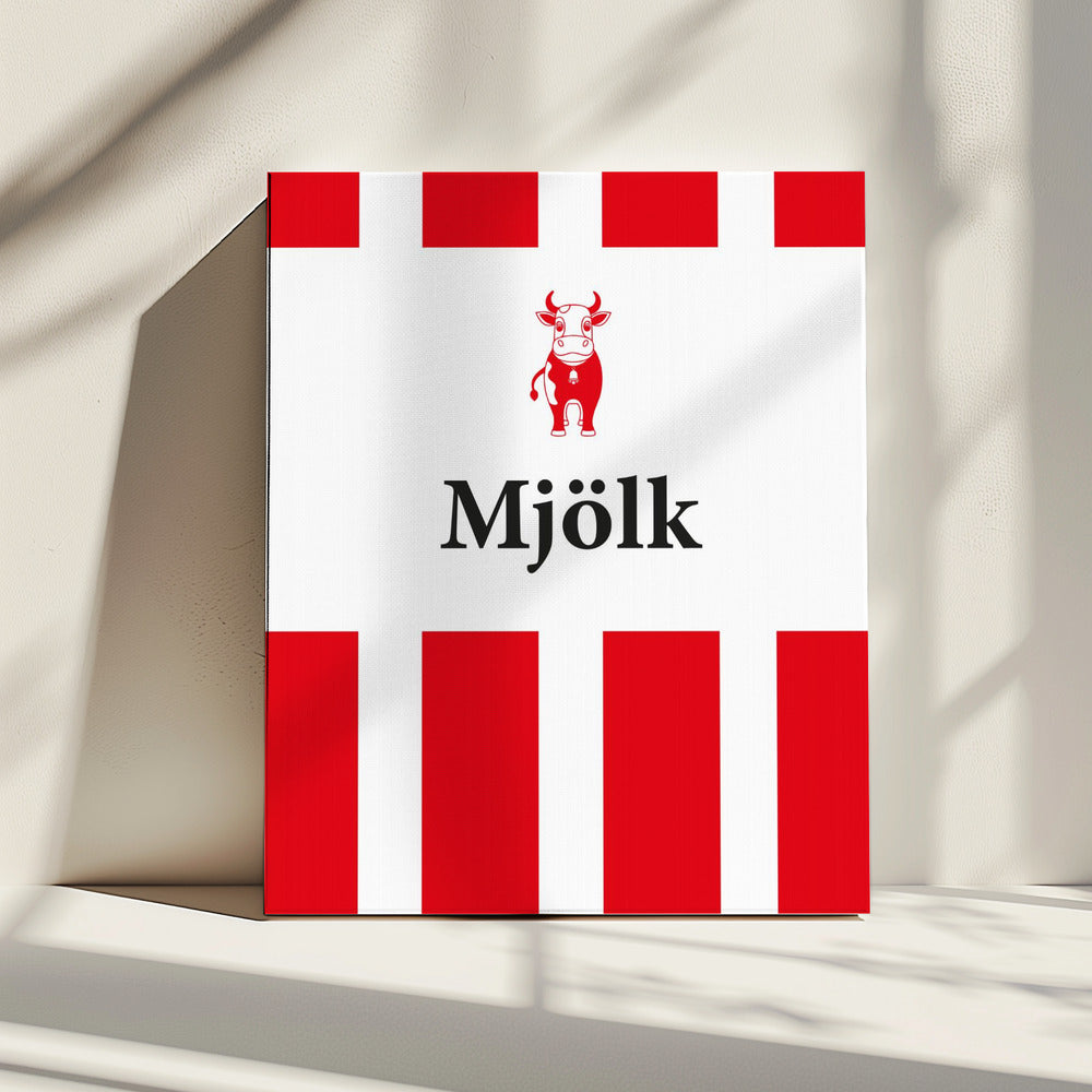 Mjölk Röd | Canvas
