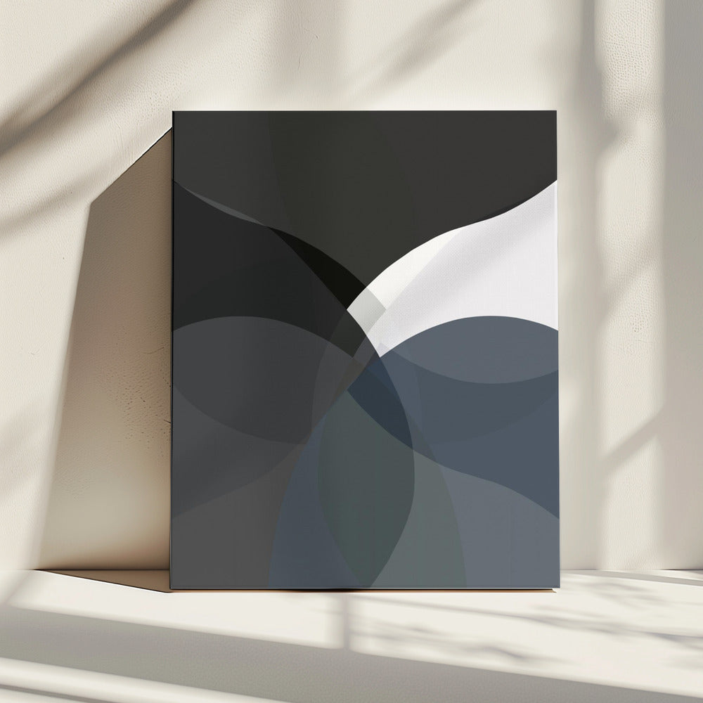 Abstrakte neutrale Formen Druck 4 | Leinwand