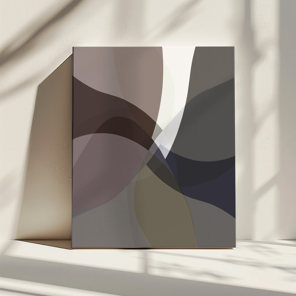 Abstrakte neutrale Formen Druck 5 | Leinwand