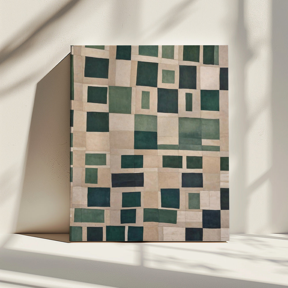 Smaragdmosaik | Leinwand