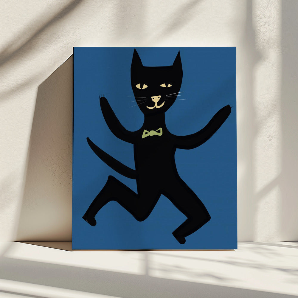 Schwarze Katze | Leinwand