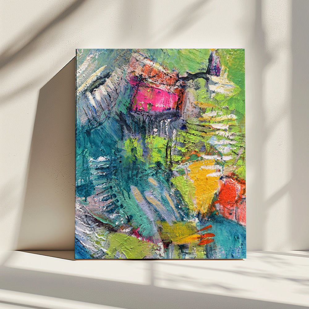 Expressionistisches farbenfrohes Abstraktes | Leinwand