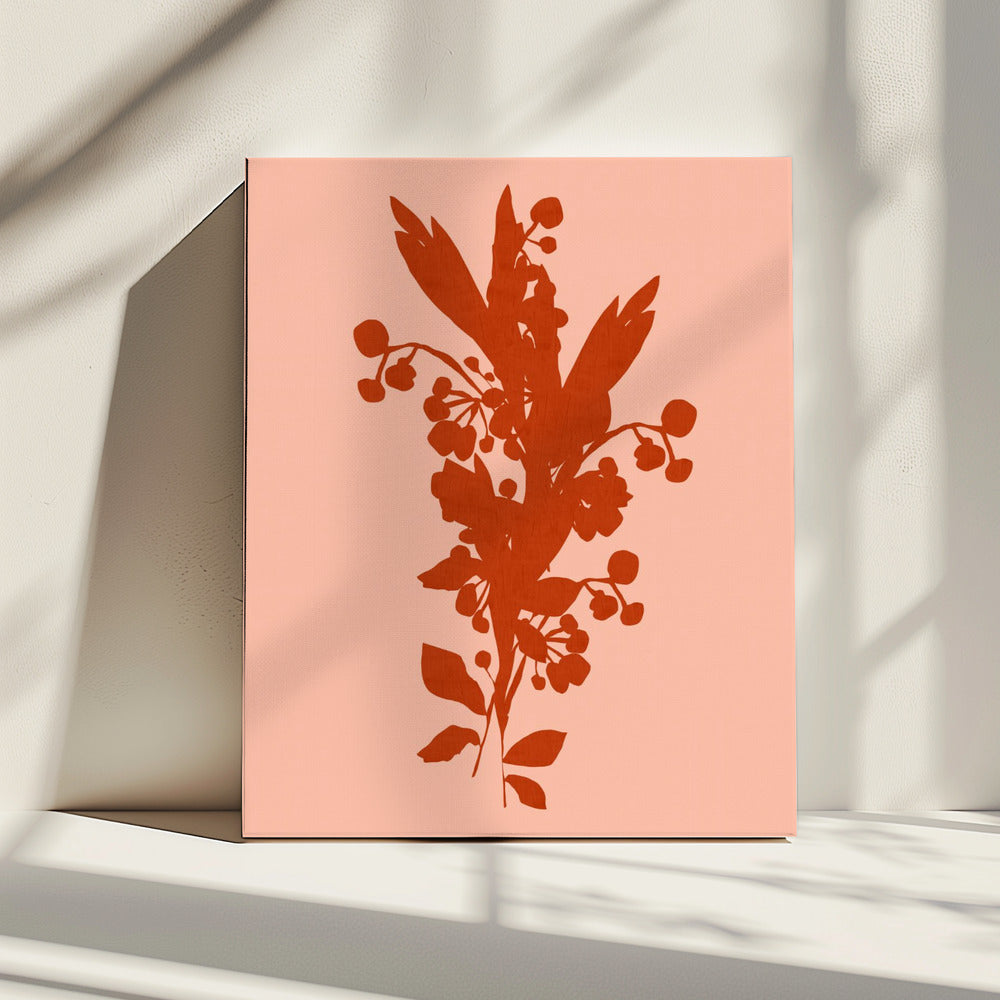 Blumensilhouette 8 | Leinwand