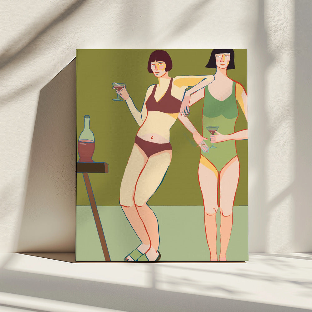 Loungin' Ladies | Leinwand