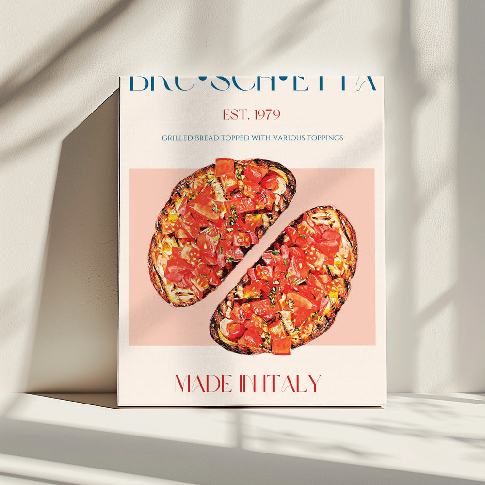 Geschmackvolle Bruschetta | Leinwand