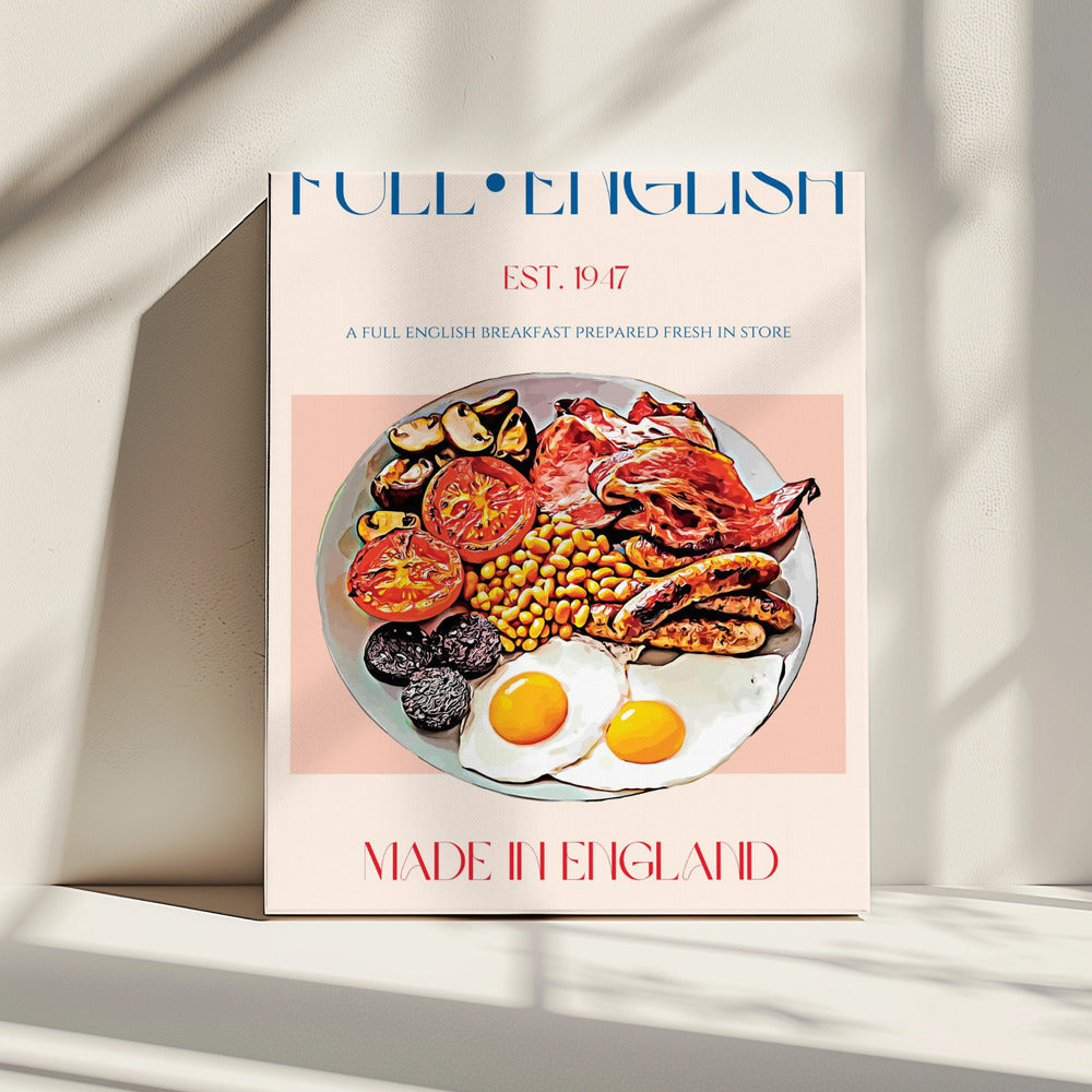 Traditionelles englisches Frühstück | Leinwand