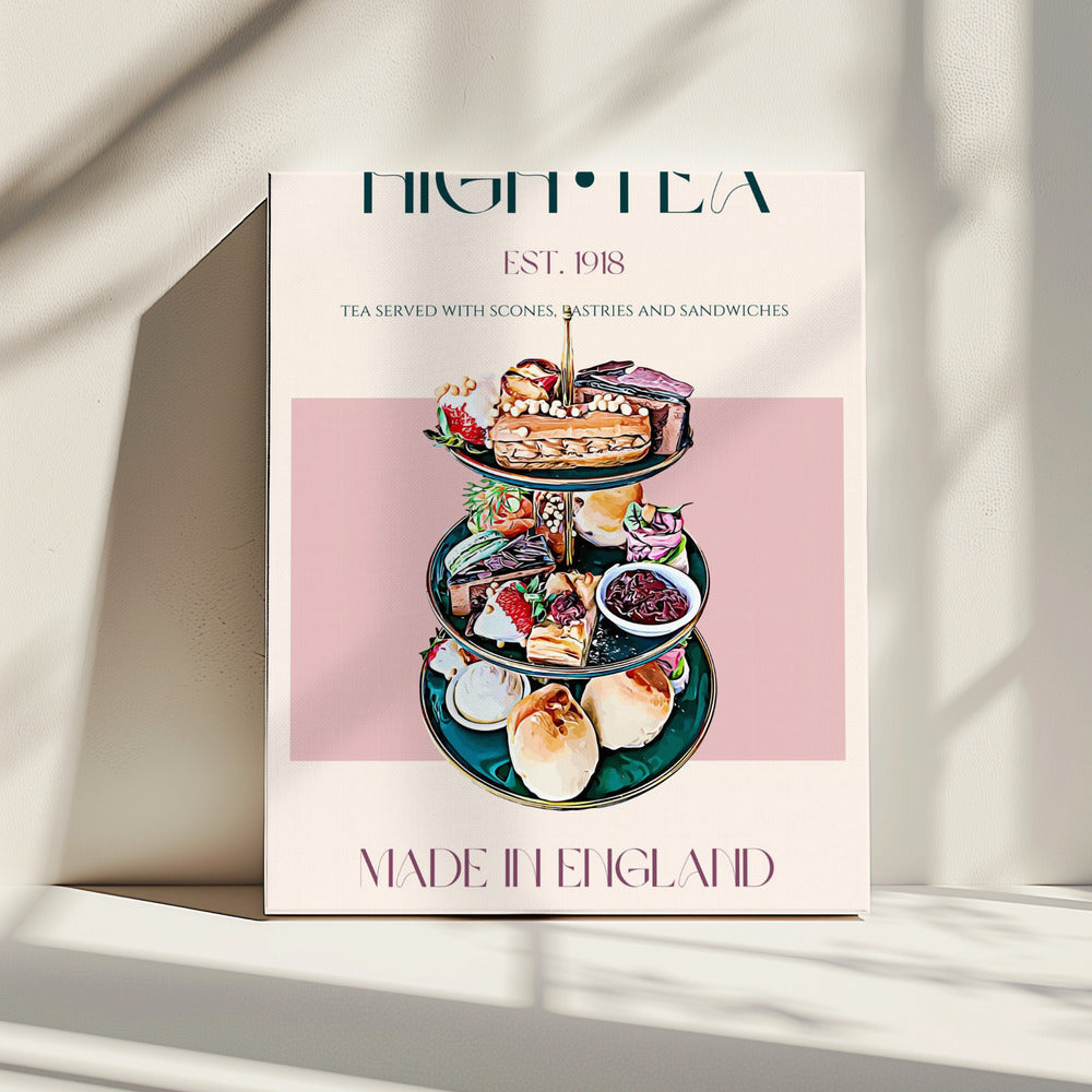Eleganter High Tea | Leinwand