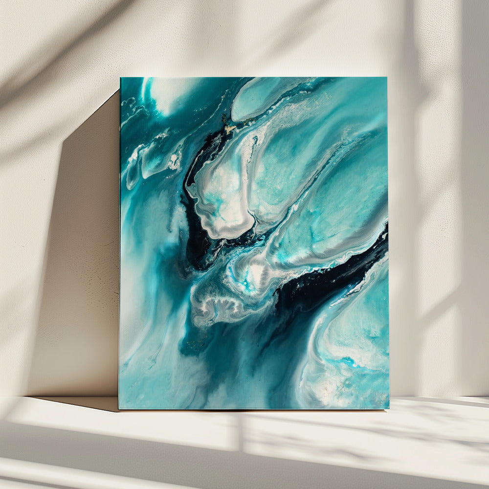 Ocean Teal Aqua Türkis "Ocean Teal" | Leinwand