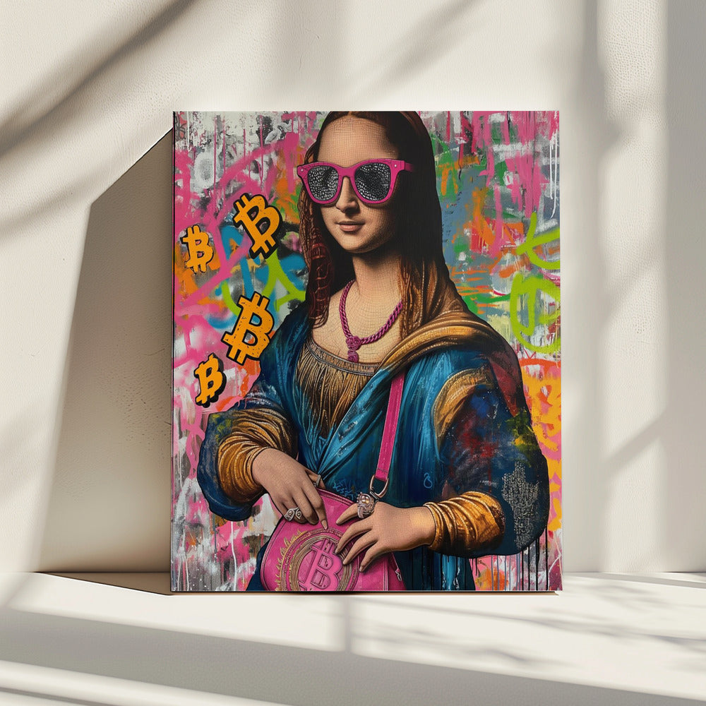 Monalisa Bitcoin | Leinwand