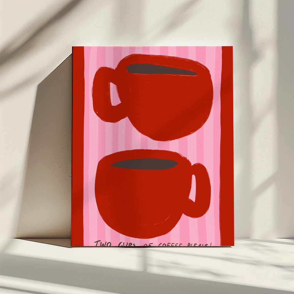 Doppelter Espressogenuss | Leinwand