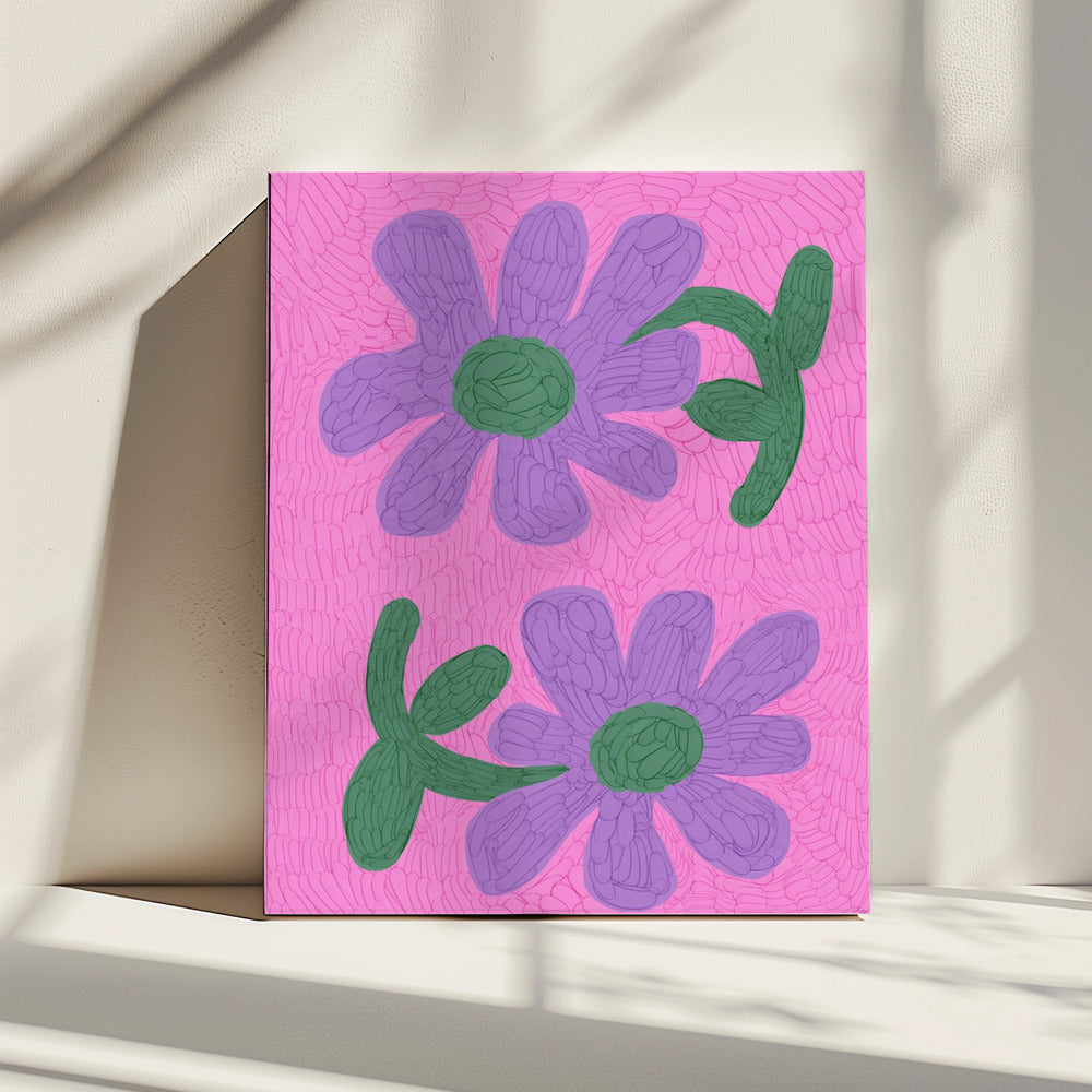 Blüten in Rosa | Leinwand