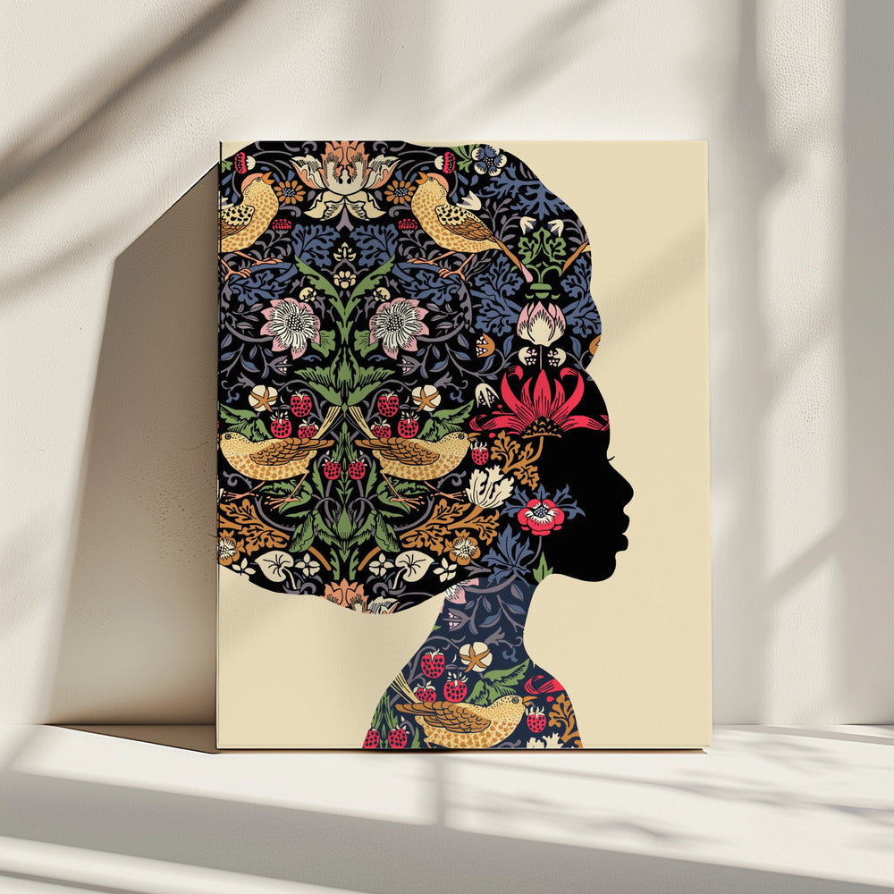 Afro-Frau | Leinwand