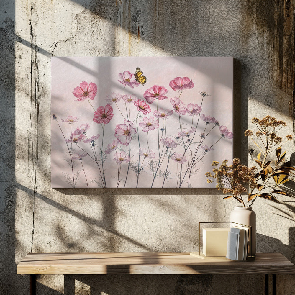 Kosmos und Schmetterling | Leinwand