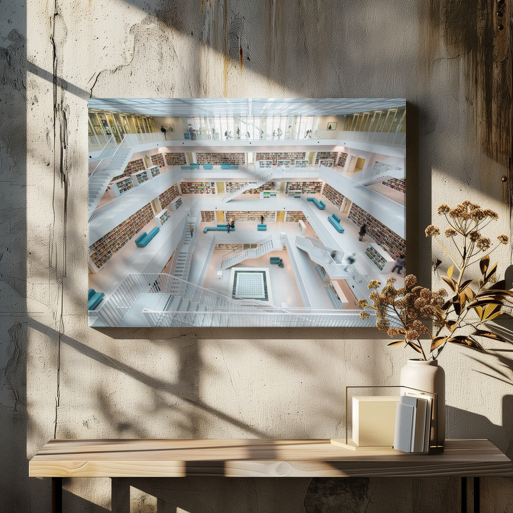 Bibliothek Stuttgart | Leinwand