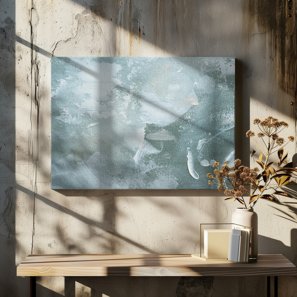 Green and White Acrylic | Canvas