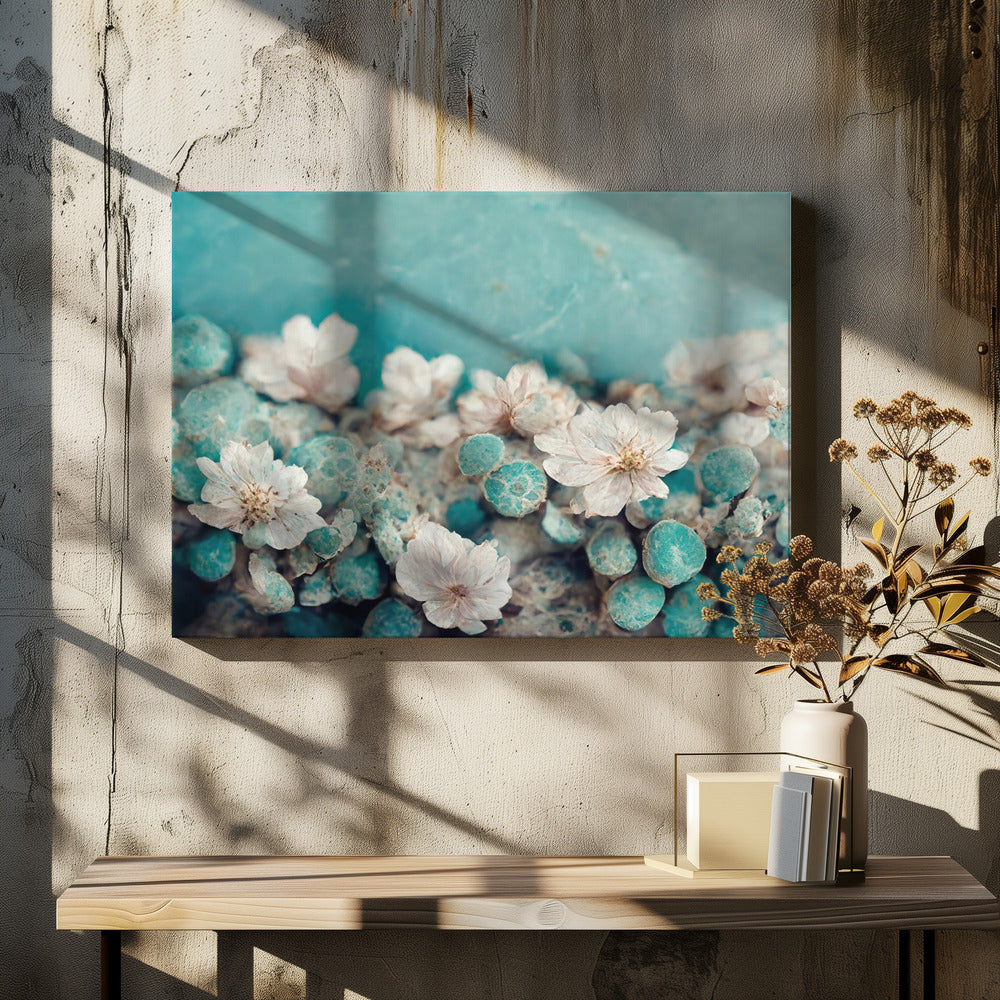 Aqua Blossom Dream | Leinwand