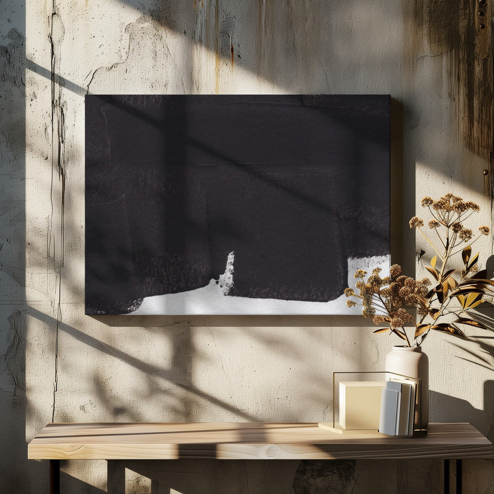 Tiefer Anthrazit-Traum | Leinwand