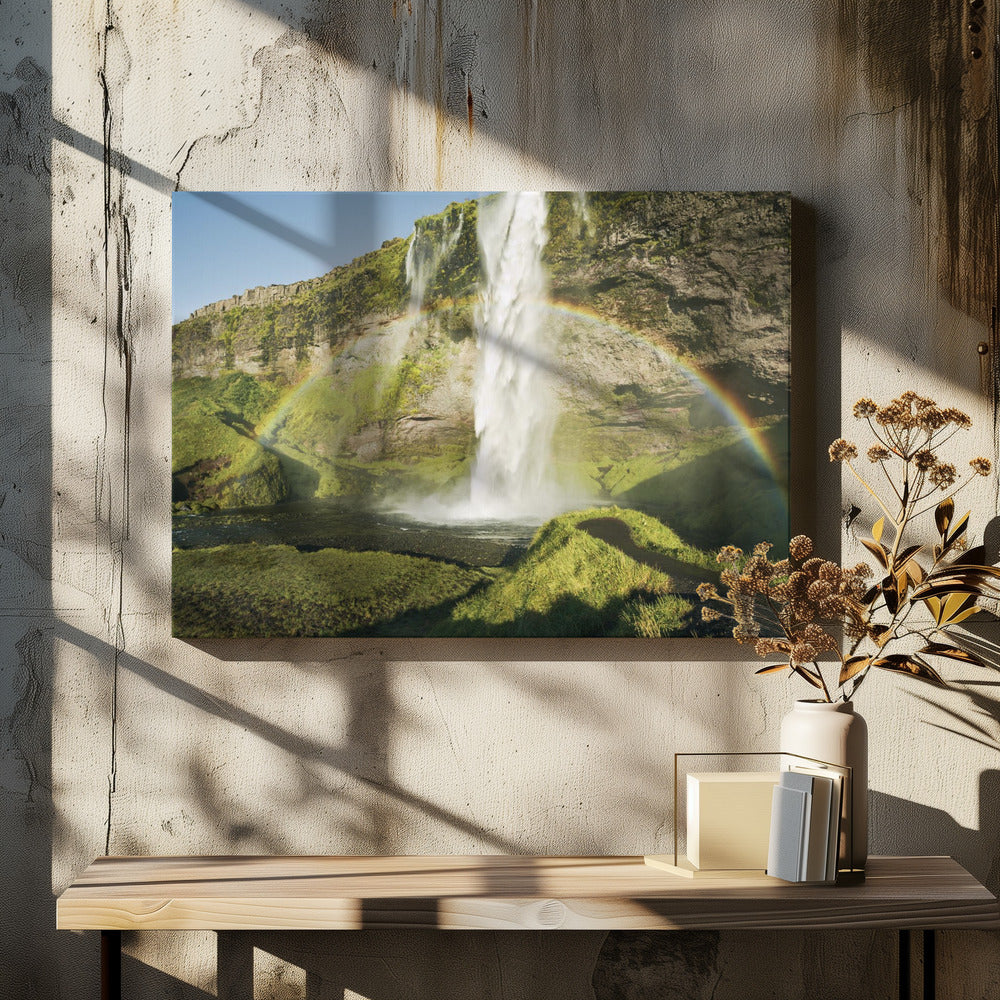 Regenbogen-Wasserfall | Leinwand