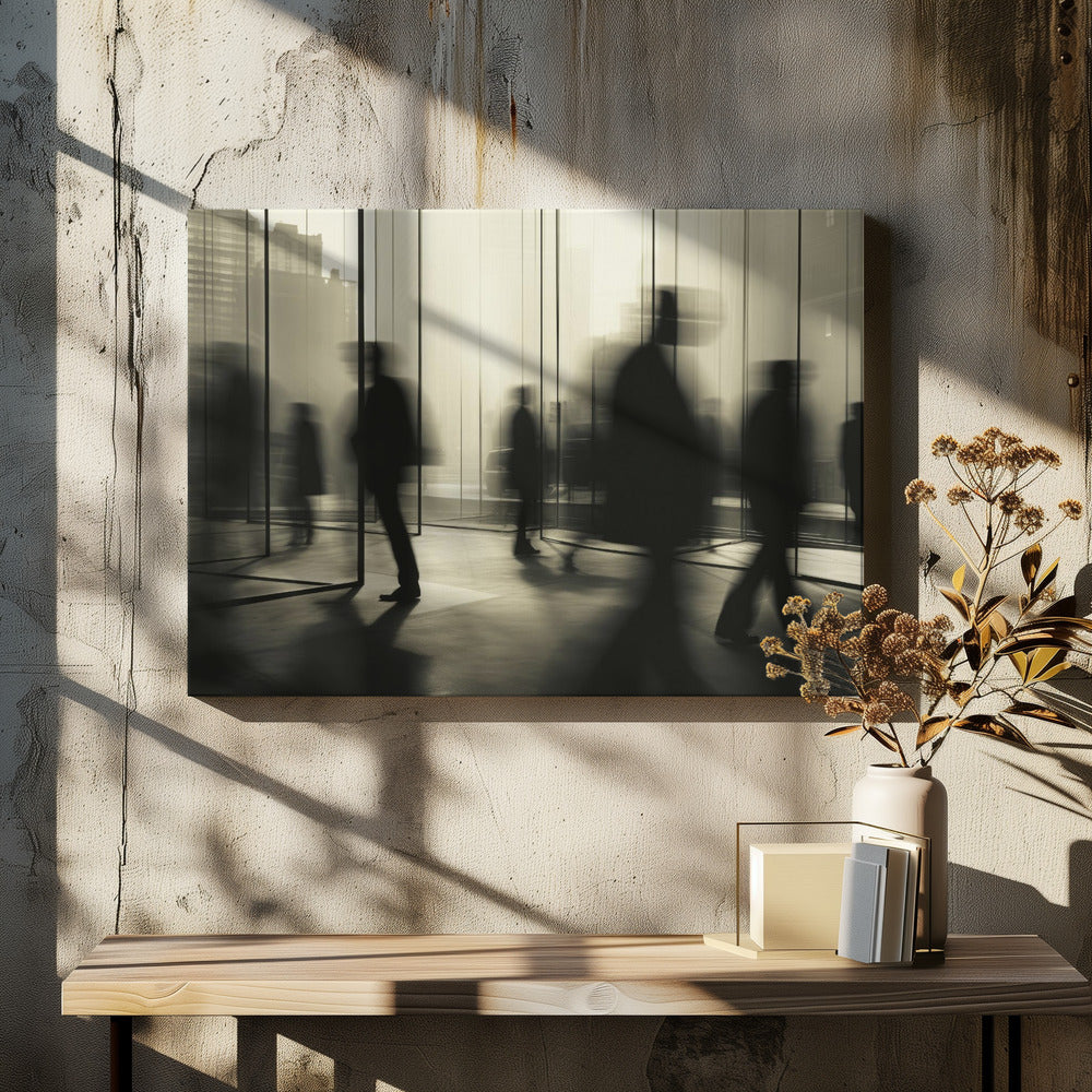 Geisterhafter Stadtbummel | Leinwand