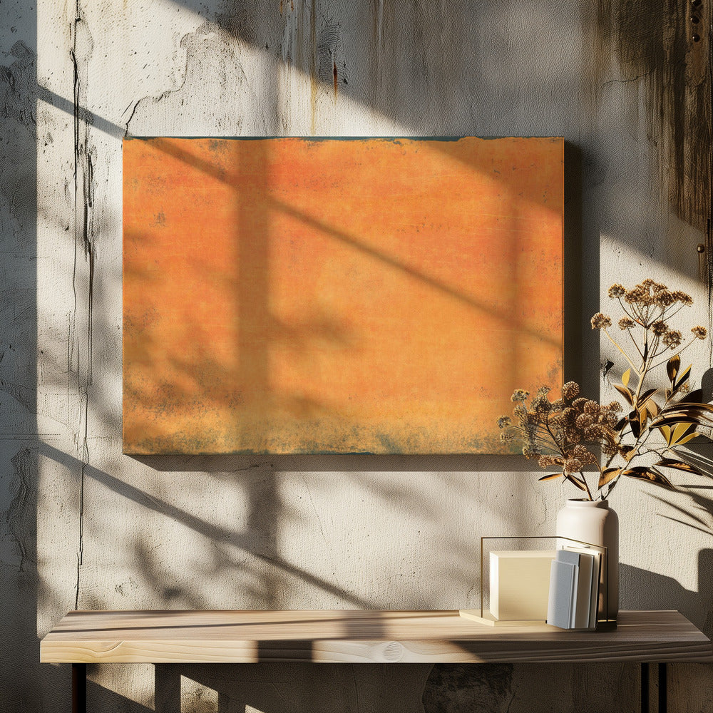 Minimal Orange Abstract 01 | Canvas