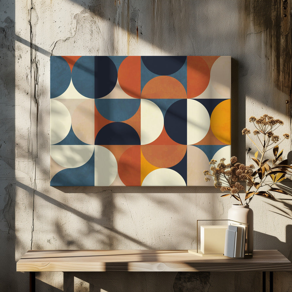 Geometrie New12 Marron | Leinwand
