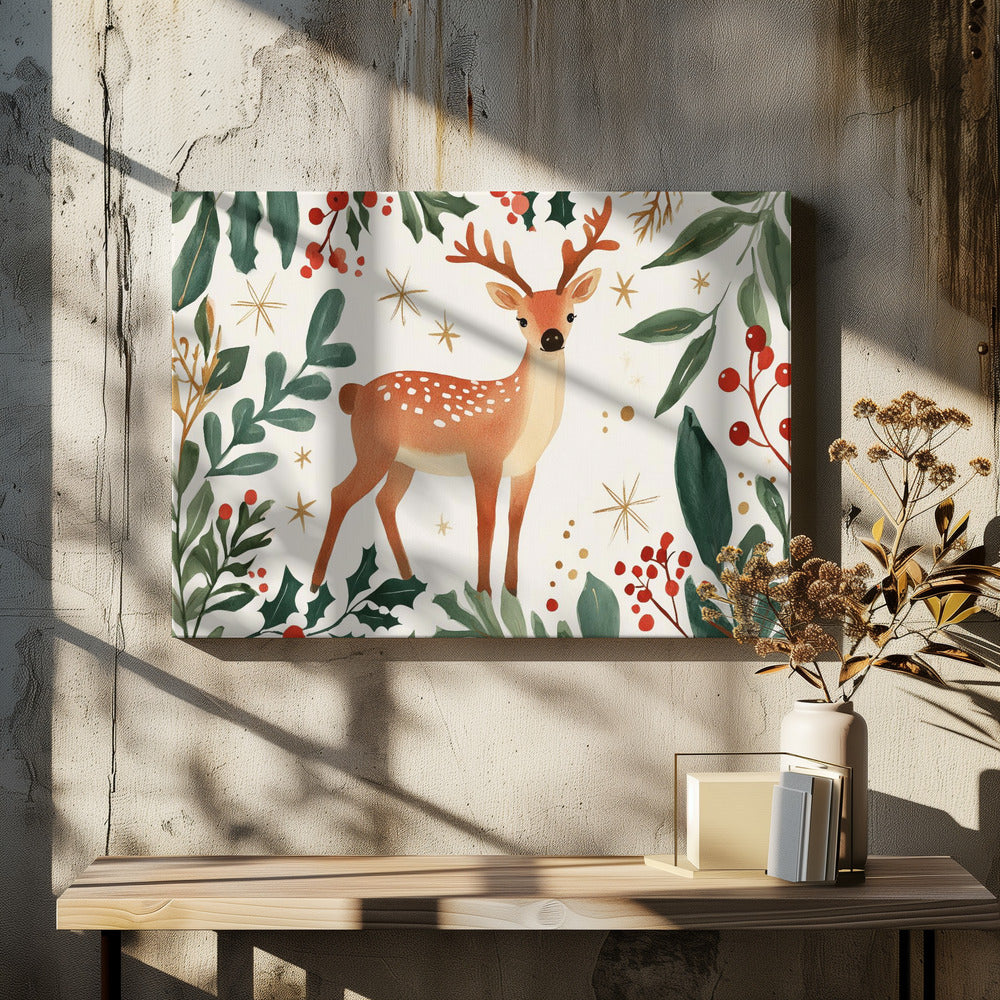 Zauberhafter Waldhirsch | Leinwand