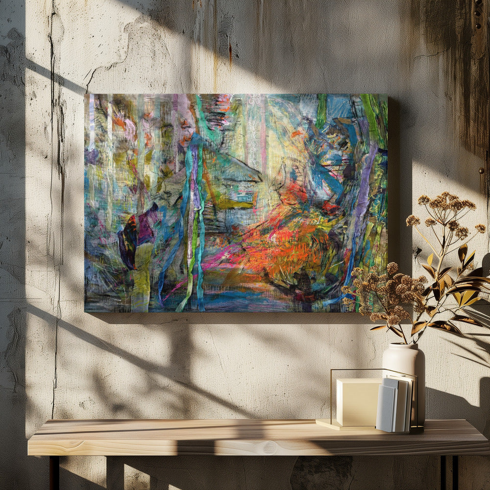 Mystisches Waldglühen | Leinwand