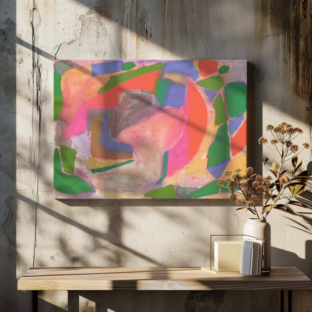 Watercolour &amp; pastel Abstract | Canvas